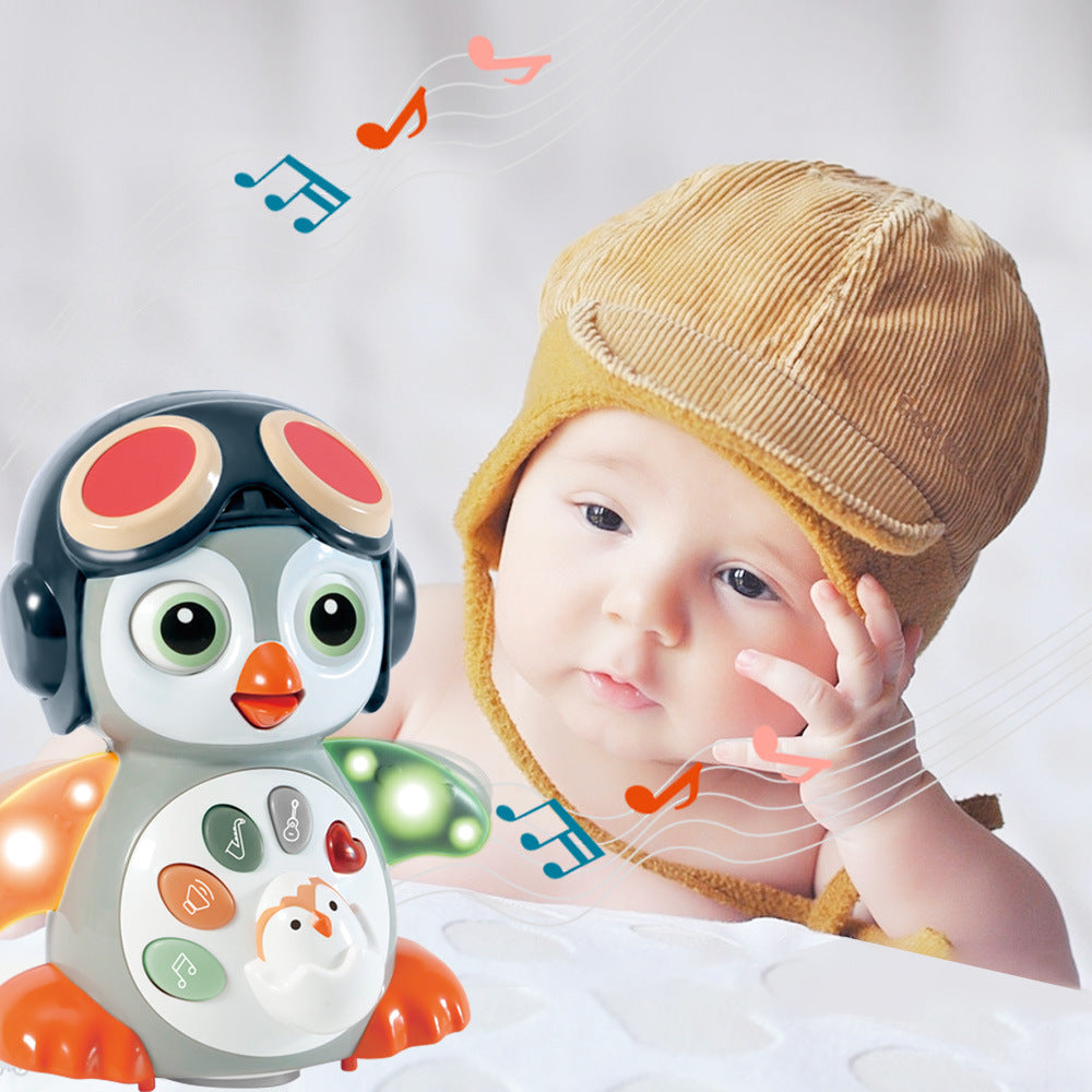 Jouets de pingouin dansant de balançoire de musique légère universelle électrique