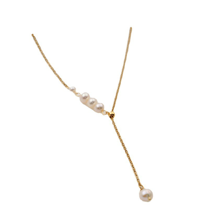 Women's Fresh Water Pearl Grace Clavicle Chain