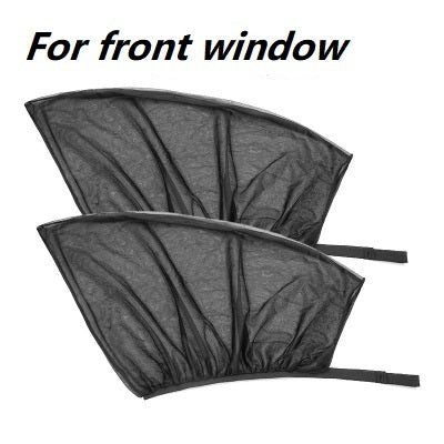 Rideau latéral avant et arrière de voiture, pare-soleil, couverture en maille, isolation, tissu anti-moustiques, protection UV, accessoires de voiture, pare-soleil de fenêtre latérale de voiture, couverture de porte, protection UV