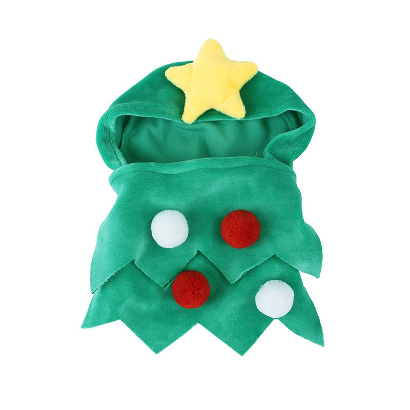 Costume mignon de chat de chien, cape de noël, déguisement d'halloween, chat