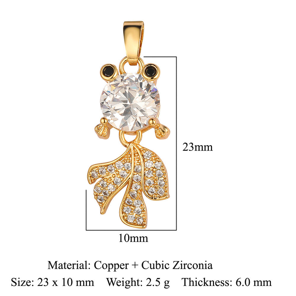 Pendentif en cristal de zirconium couleur cerf oreilles de lapin papillon