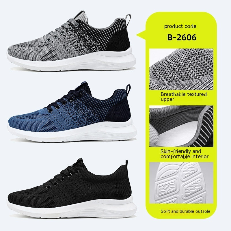 Zapatos de hombre, zapatos coreanos informales transpirables, zapatos para correr, zapatillas de deporte de moda para hombres