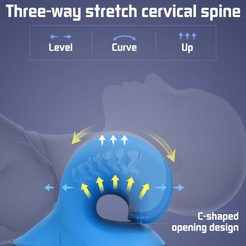 Étirement de la colonne cervicale, Relaxation musculaire par gravité, Traction, civière du cou, oreiller de Massage des épaules, soulage la douleur, Correction de la colonne vertébrale