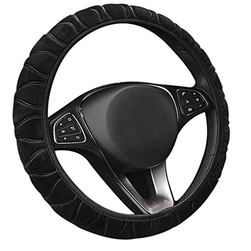 Winter Short Plush Warmth Steering Wheel Non Slip Cover