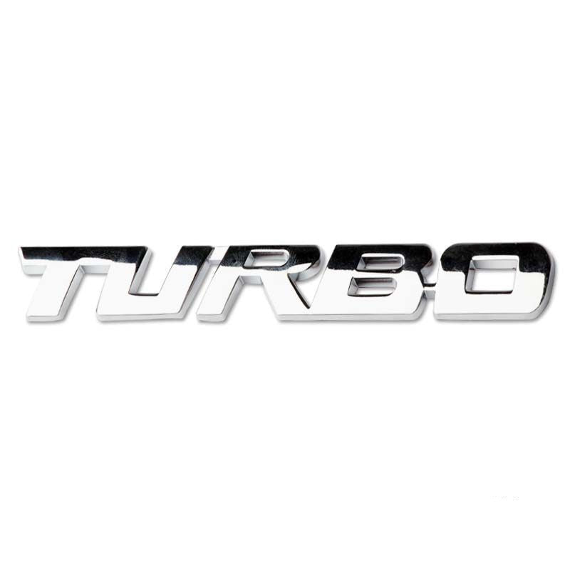 Logotipo decorativo del coche de la personalidad metálica SPORTS TURBO
