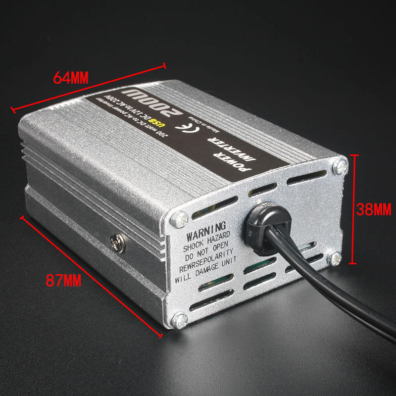 200W Car Inverter With USB 12V To 110220V Car Power Adapter Car Charger