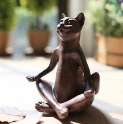 Estatuas de yoga para gatos