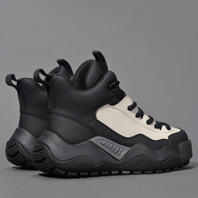 Chaussures pour hommes à plateforme haute, respirantes et légères