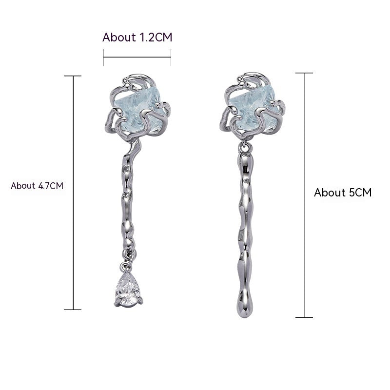 Collar Original Serie Glaciar Azul Para Mujer