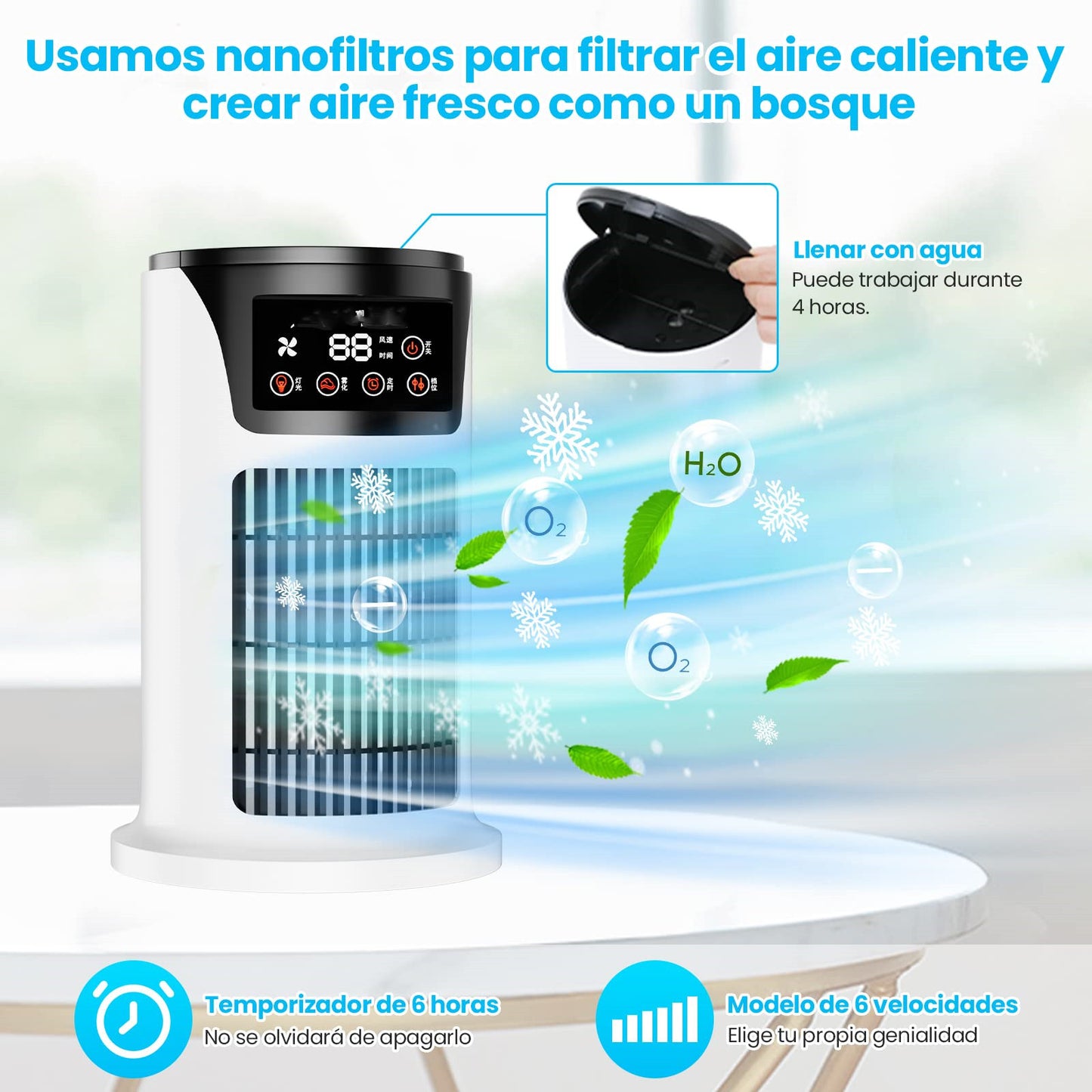 Humidificateur portatif de purificateur de réfrigérateur Mobile d'usb de climatisation