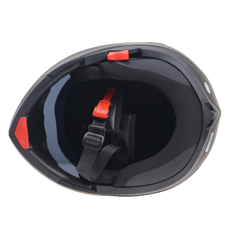 Casque facial anti-buée double lentille