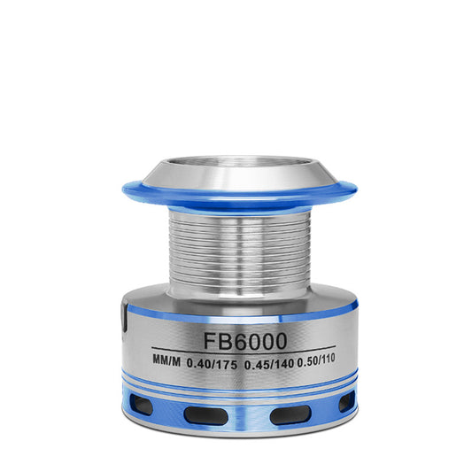 carrete de pesca metálico