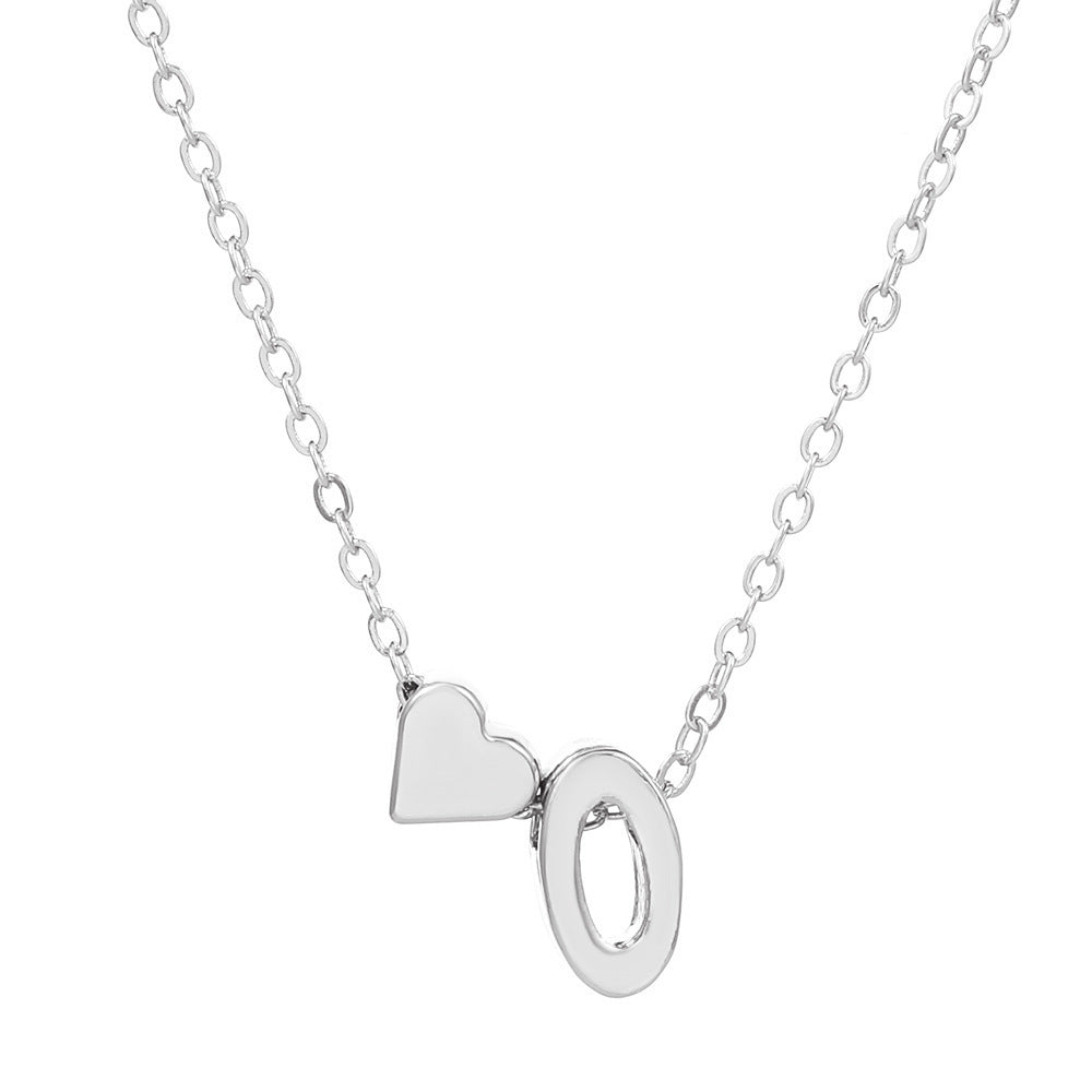 European And American Fashion Love 26 English Letter Simplicity Necklace