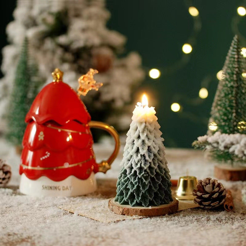 Moules en Silicone pour arbre de noël, pour bricolage, décoration d'ambiance créative, bougies parfumées faites à la main