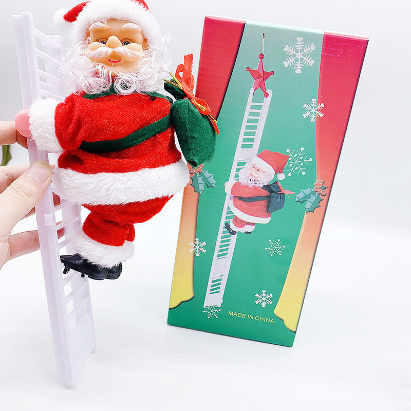Escalera eléctrica de Papá Noel de plástico
