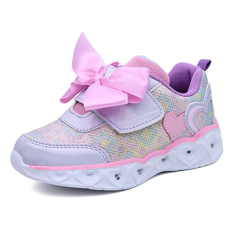 Chaussures lumineuses colorées fille