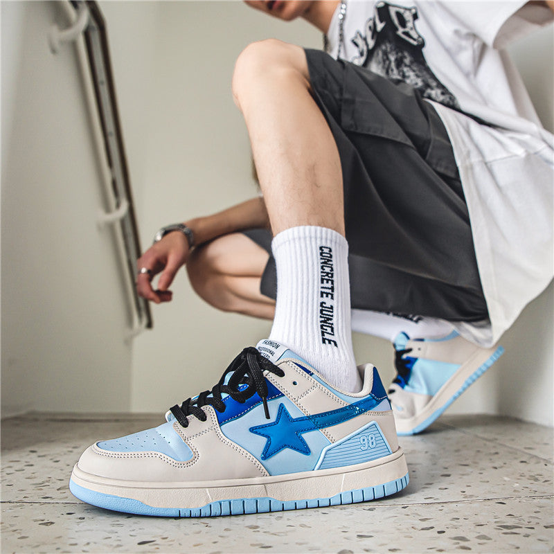 Zapatilla deportiva informal con degradado de caña baja para hombre