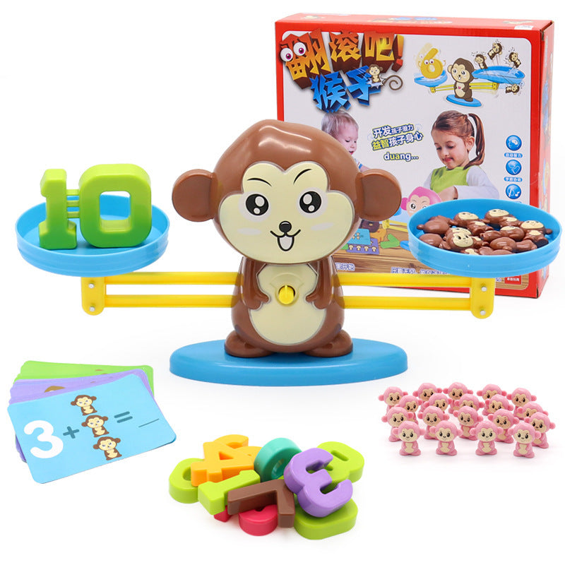 Monkey Balance Children Juguetes de suma y resta digitales tempranos