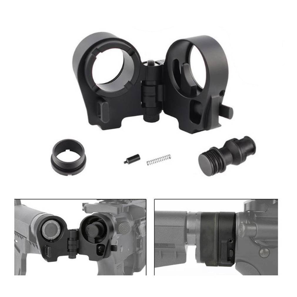 Adaptador de soporte trasero plegable de tuerca plegable táctica de tercera generación 