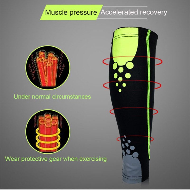 Attelle de jambe de mollet pour hommes et femmes, 1 pièce, soutien, manches extensibles, Compression, exercice, basket-ball, Football, genouillères 