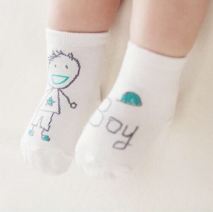 Nouveauté chaussettes nouveau-né dessin animé coton bébé chaussettes antidérapantes bébé coton chaussettes 