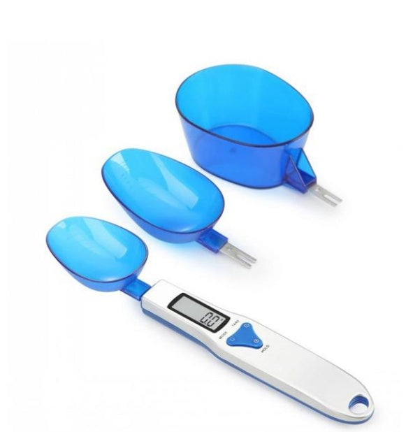 Balance à cuillère numérique 500g 0.1g, cuillère de cuisine à mesurer électronique avec 3 cuillères de pesée détachables