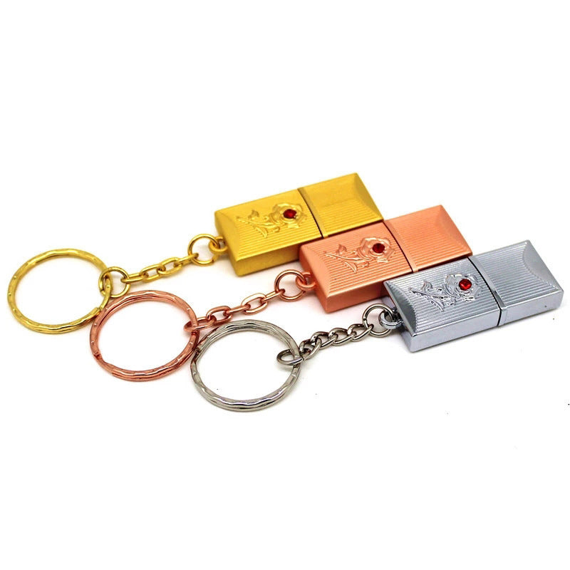 Disco flash USB de cristal de joyería brillante y magnífico