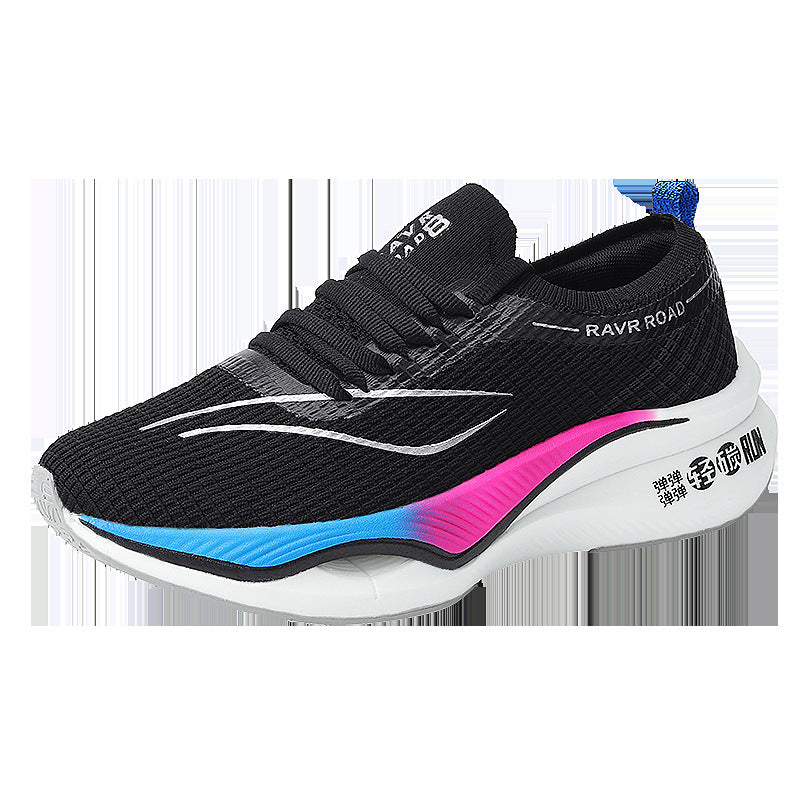 Chaussures de course légères à plaque entièrement en carbone, couple d'adolescents