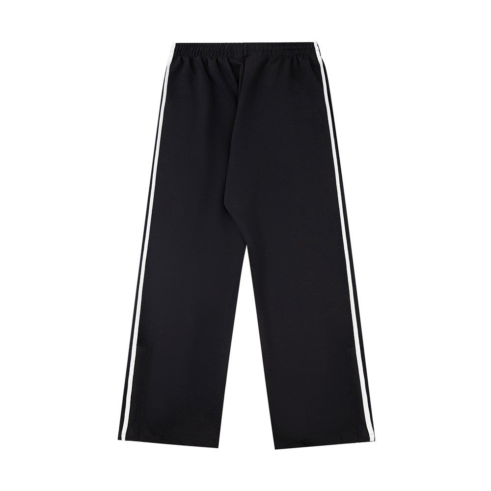 Striped Casual Pants Baggy Straight Trousers