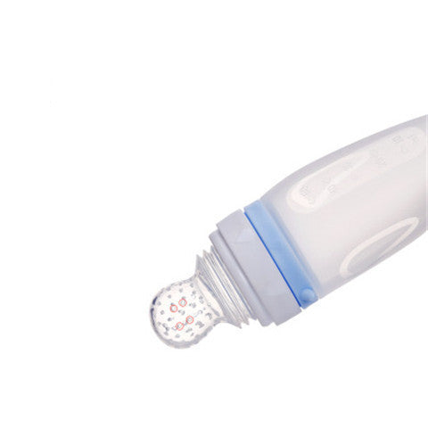 Cuillère à céréales de riz, biberon à lait, artefact d'alimentation à presser pour bébé