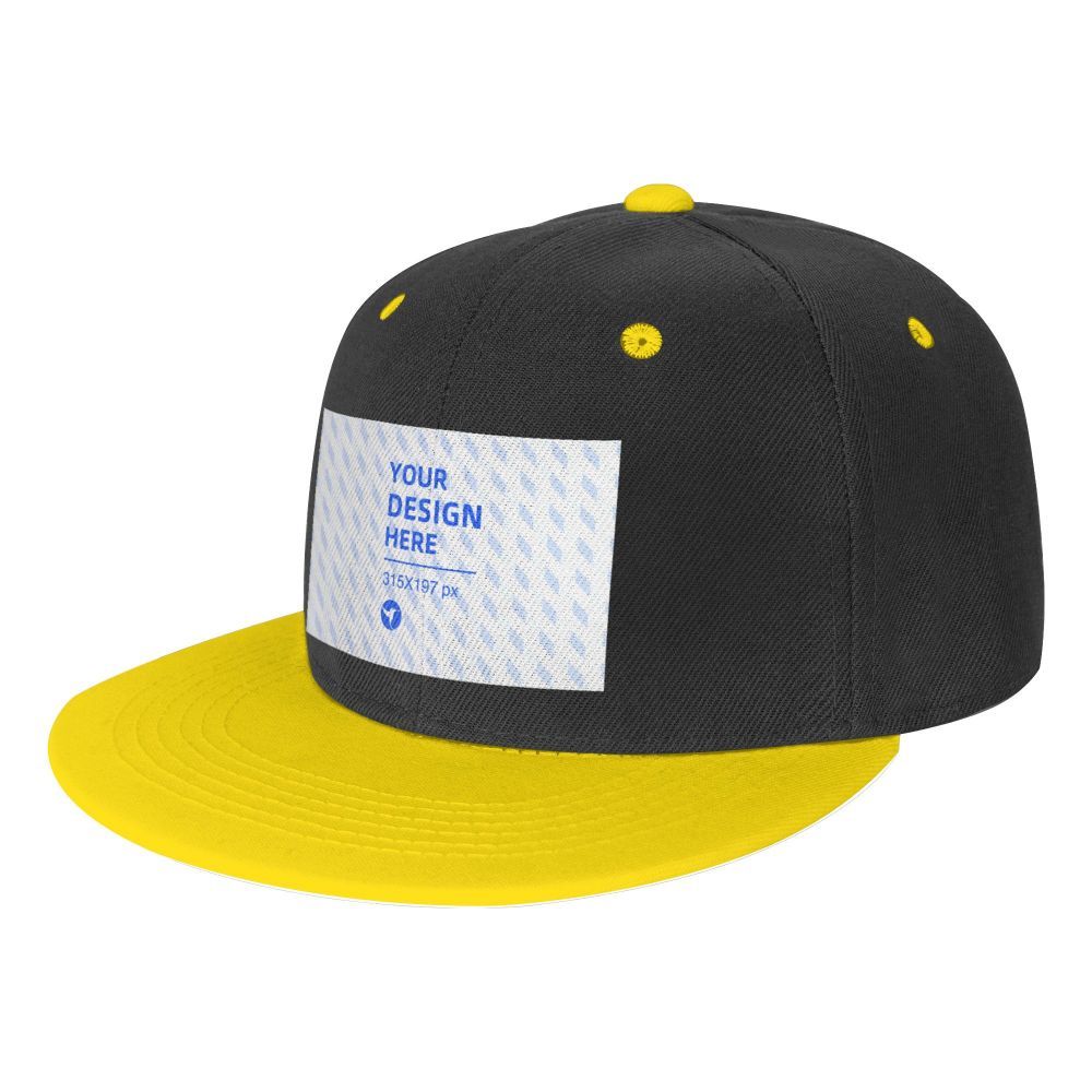 Chapeau Hip Hop contrasté à bord plat pour enfants
