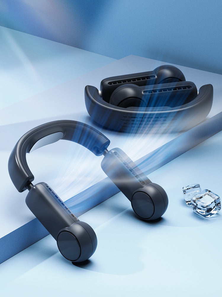 Mini ventilateur portatif de cou ventilateur portatif sans lame ventilateurs suspendus sans feuilles rechargeables par USB refroidisseur d'air ventilateurs de tour de cou portables