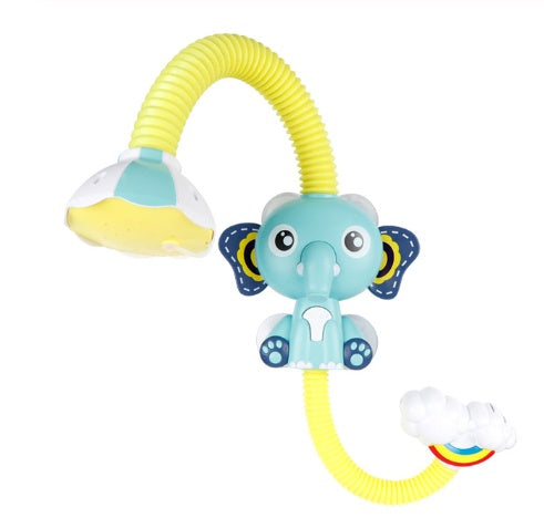 Juego de juguetes de baño para bebé con ducha de elefante