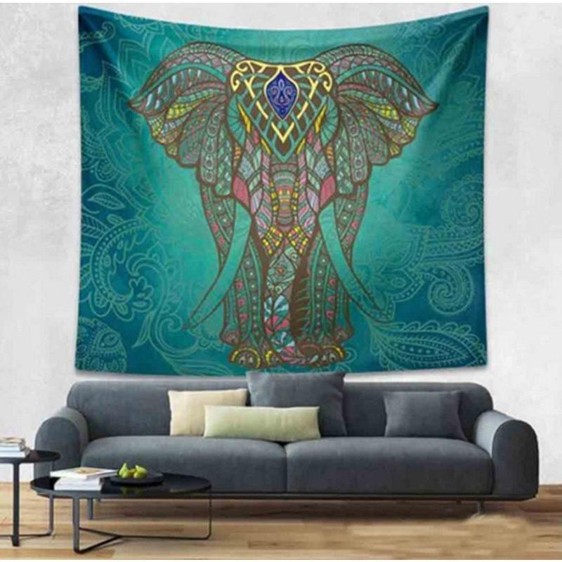 Tapisseries mandala éléphant