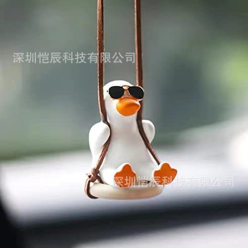 Poupée d'ornement de pendentif de canard de balançoire de voiture