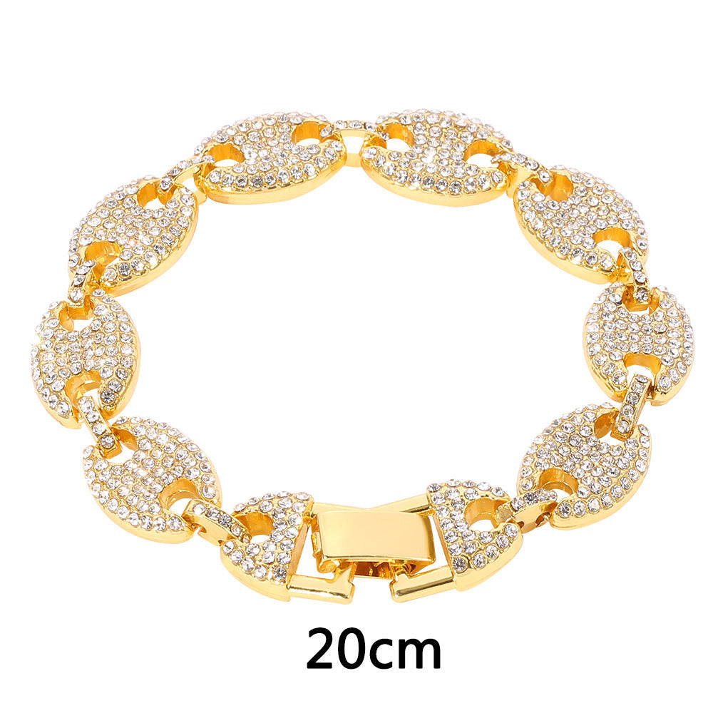Bracelet Cubain Nez de Cochon Grain de Café