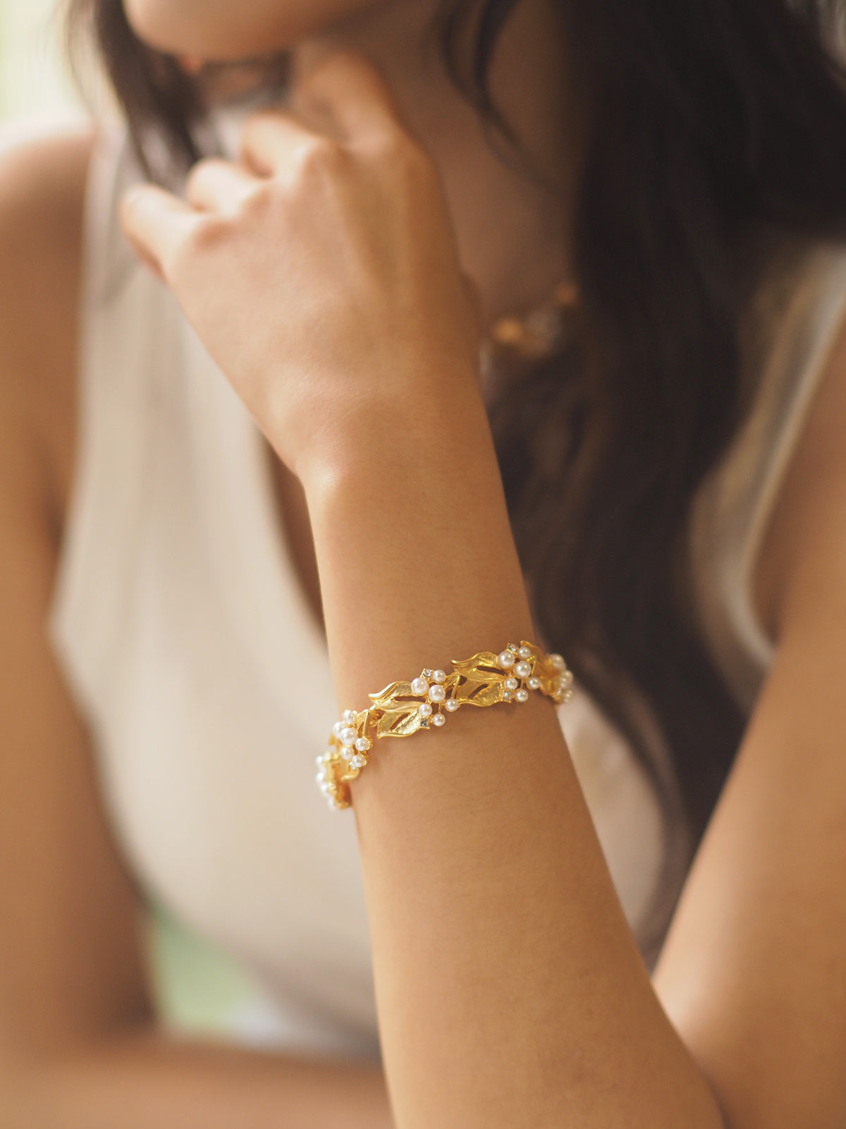 Bracelet français en perles de la série Jin Gui