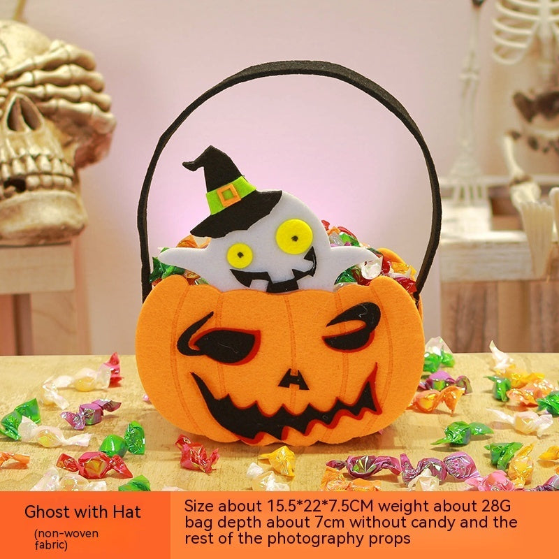 Halloween Pumpkin Bag Portable Children Props