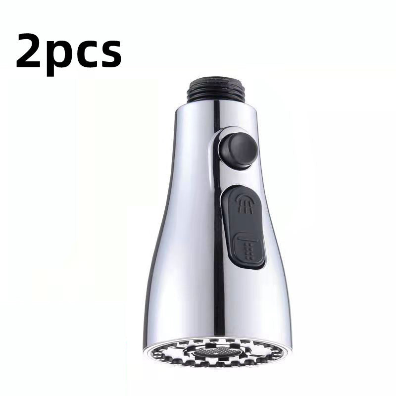Pulvérisateur de robinet pressurisé universel, anti-éclaboussures, robinet d'eau rotatif à 360 degrés, trois stalles, économie d'eau, adaptateur de buse de robinet