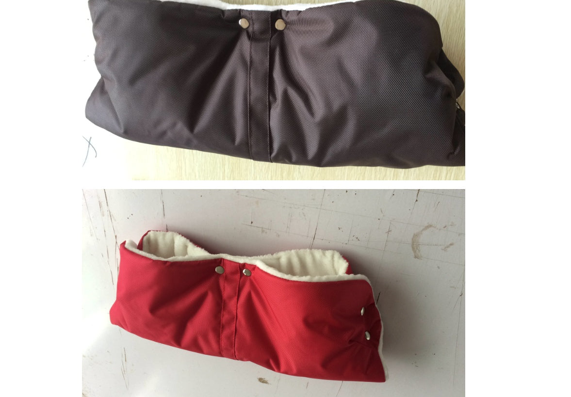 Accessoires de poussette pour bébé, gants chauds d'hiver coupe-vent froids et velours épais pour chariot à cheveux