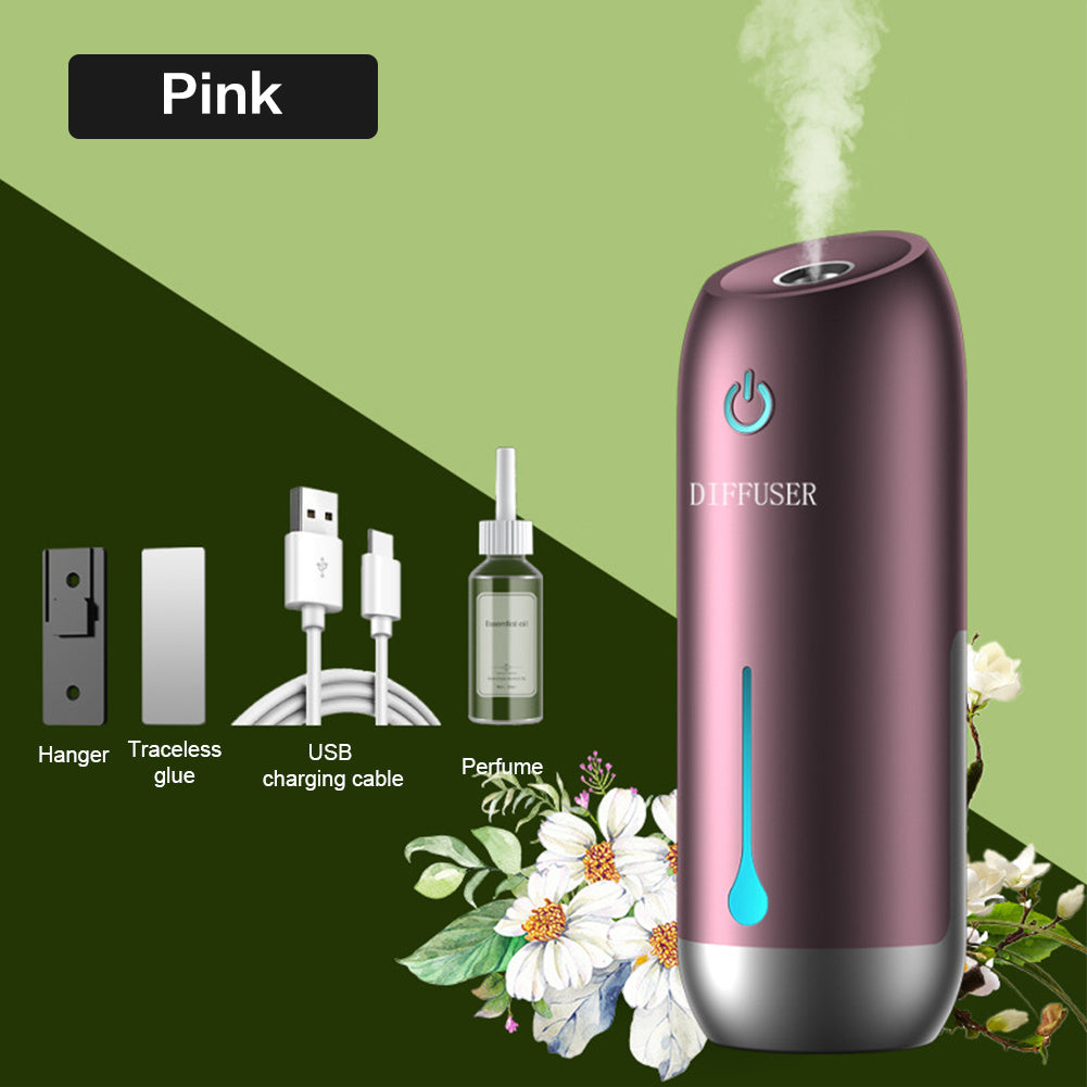 Máquina de aromaterapia de 50ml, pulverizador automático temporizado de fragancia, máquina de Perfume para el hogar, difusor purificador de aire desodorizante para inodoro