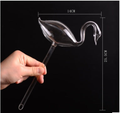 Regaderas automáticas de vidrio para pájaros, regaderas de flores, plantas decorativas, dispositivo de riego de vidrio transparente, planta de interior