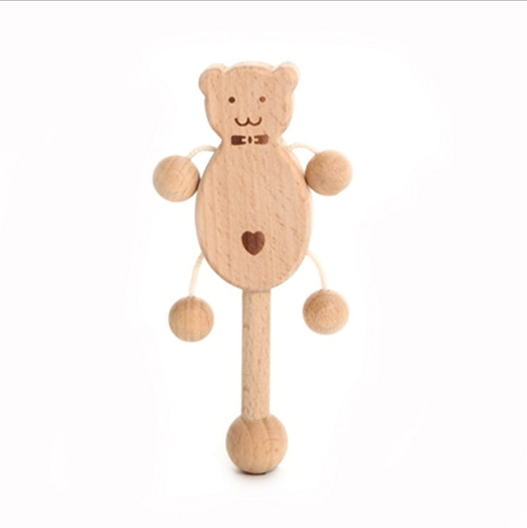Jouet éducatif en bois de hêtre, jouet Montessori sans laque