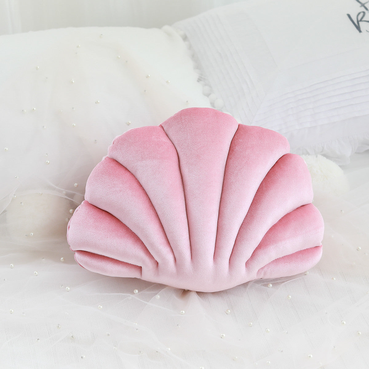 Almohada de concha de simulación, cojín, almohada para siesta de muñeca
