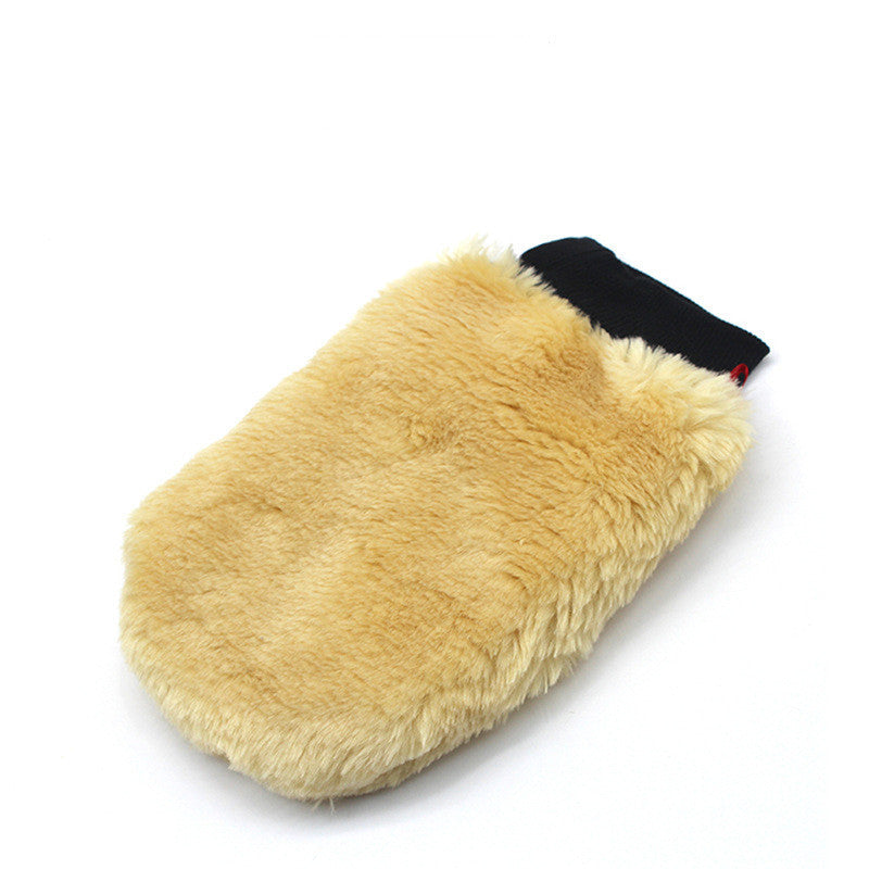Plumeau de gants de lavage de voiture en peluche double face