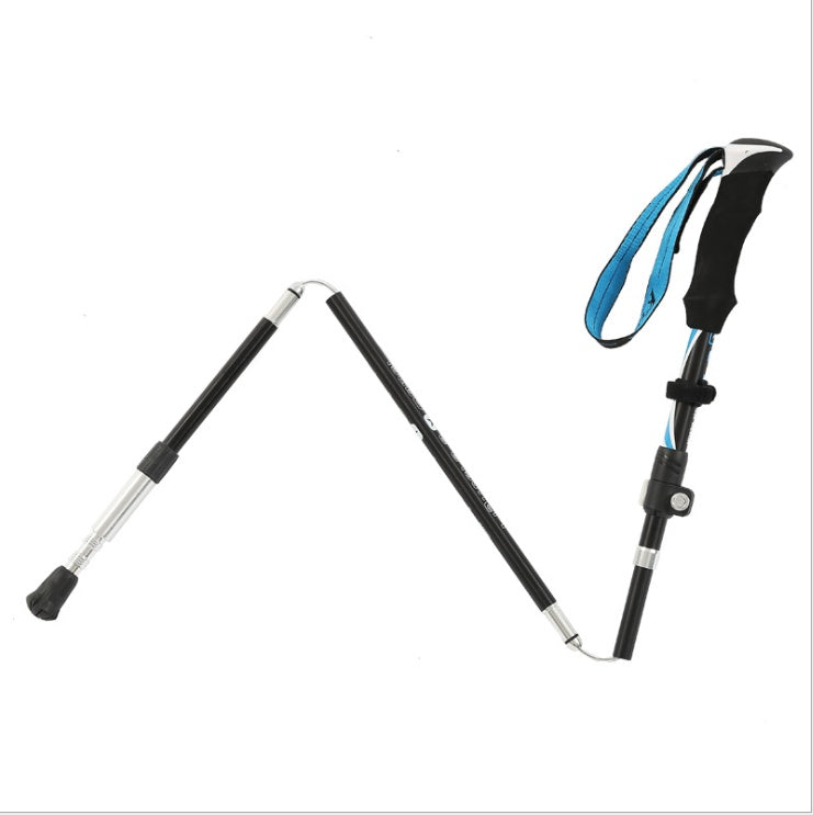 Bastón de trekking telescópico plegable