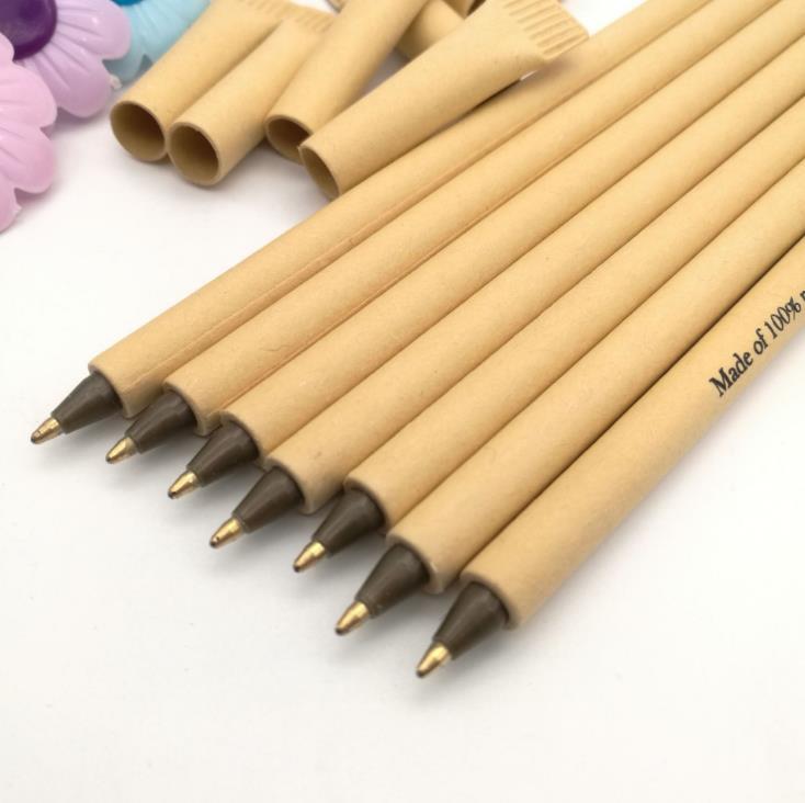 Bolígrafo de tubo de papel ecológico.