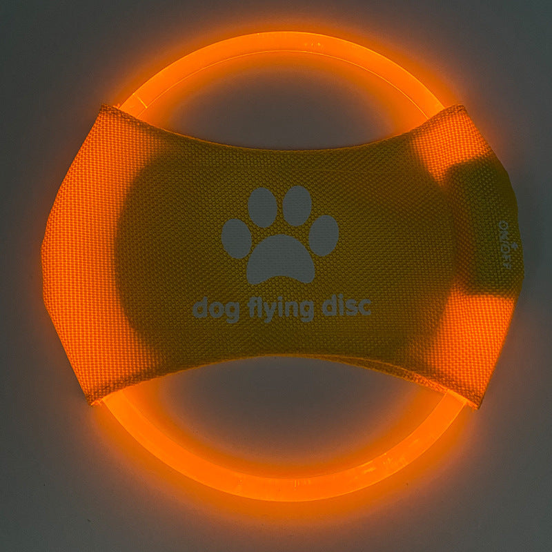 Chien disques volants lumière LED lumineuse entraînement lumineux jouets interactifs jeu disques volants chien jouet accessoires pour chien produits pour animaux de compagnie