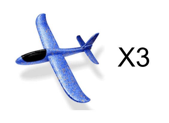 Lanzamiento manual de avión de espuma voladora