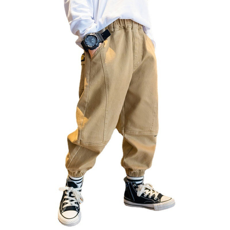 Salopette-pantalon pour garçons, chaussures pour enfants moyens et plus âgés